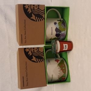 STARBUCKS 2 You are here collection mugs.